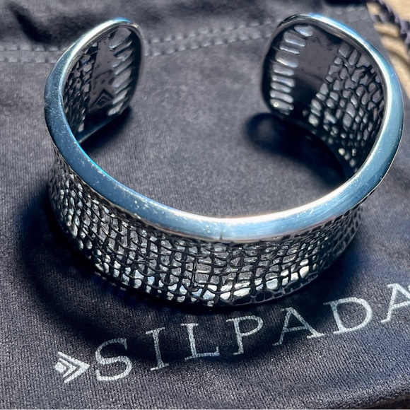 Silpada Sterling Silver Woven Cuff Bracelet - Picture 7 of 15